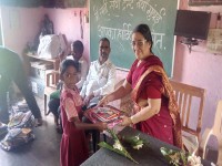 School stationery distribution program-Damini-Neral